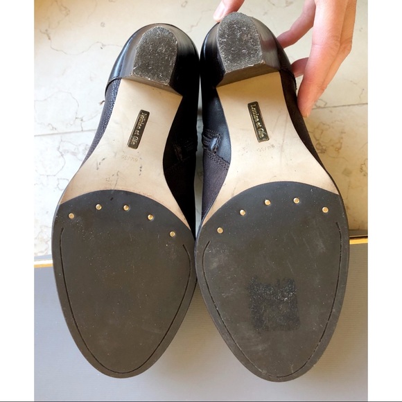 Louise et Cie Lo Ranier Brown Truffle Leather Heeled Booties/ Ankle Boots - Picture 13 of 17